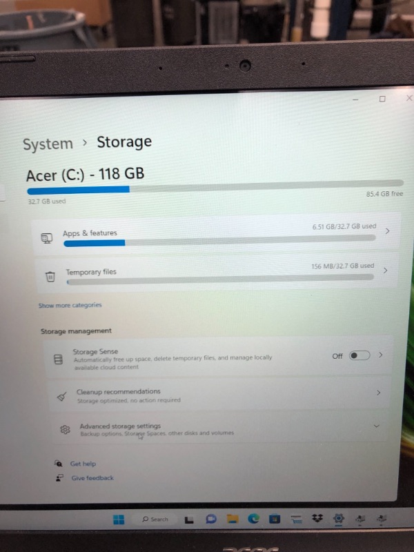 Photo 1 of Acer Aspire 5 A515-46-R3UB | 15.6" Full HD IPS Display | AMD Ryzen 3 3350U Quad-Core Mobile Processor | 4GB DDR4 | 128GB NVMe SSD | WiFi 6 | Backlit KB | FPR | Amazon Alexa | Windows 11 Home in S mode
