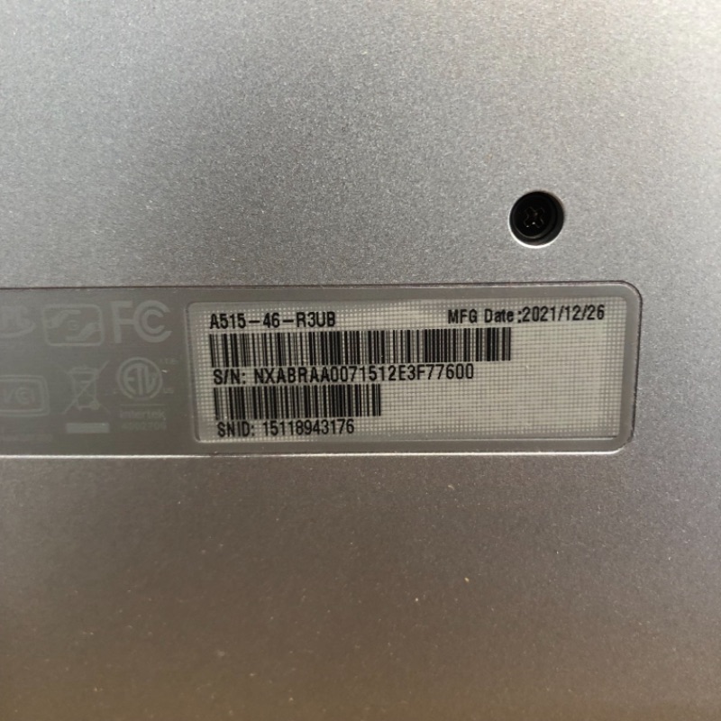 Photo 1 of Acer Aspire 5 A515-46-R3UB | 15.6" Full HD IPS Display | AMD Ryzen 3 3350U Quad-Core Mobile Processor | 4GB DDR4 | 128GB NVMe SSD | WiFi 6 | Backlit KB | FPR | Amazon Alexa | Windows 11 Home in S mode
