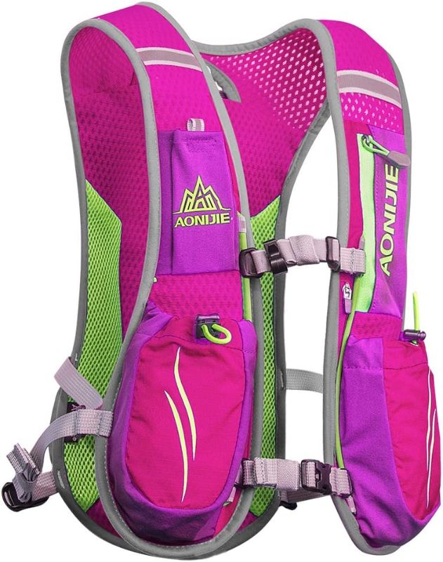 Photo 2 of AONIJIE Running Hydration Vest Backpack for Women and Men Lightweight Trail Running Backpack 5.5L Rose Red NO SIZE LISTEN ON PRODUCT
