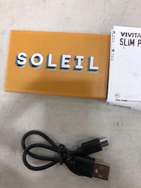 Photo 1 of **SET OF 3** SOLEIL Autumn Yellow Color Slim Power Bank 1800 mAh 