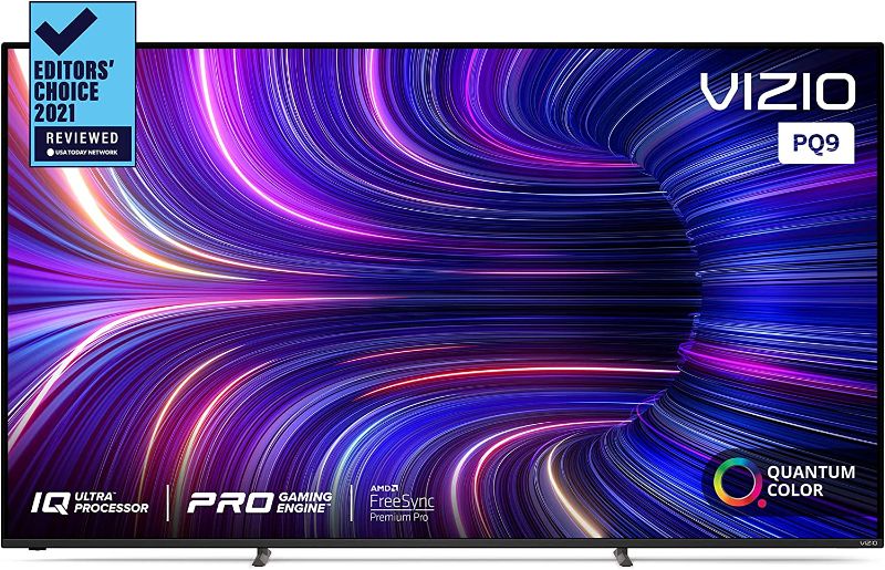 Photo 1 of VIZIO 75-Inch P-Series 4K QLED HDR Smart TV w/Voice Remote, Dolby Vision, 4K 120Hz Gaming, Alexa Compatibility, P75Q9-J01, 2022 Model
