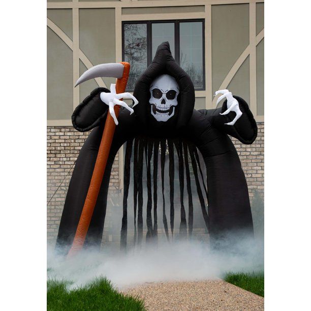 Photo 1 of **NONFUNCTIONAL **
9.6FT Inflatable Reaper Death Arch Halloween Decoration