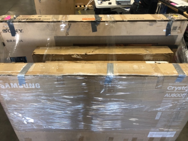 Photo 1 of **NONREFUNDABLE**pallet of 5 broken TVs and monitors**