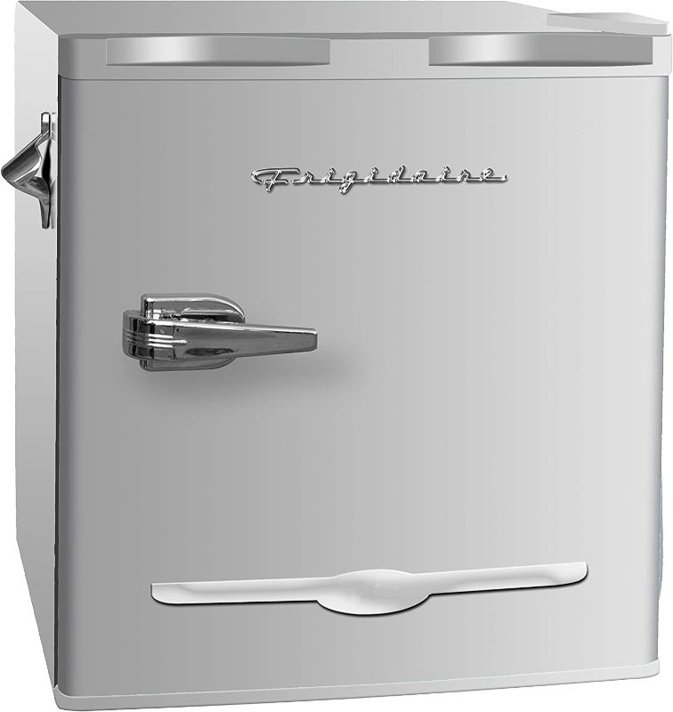 Photo 1 of INCOMPLETE Frigidaire EFR176-MOONBM 1.6 cu ft Moonbeam Retro Fridge with Side Bottle Opener. for The Office, Dorm Room or Cabin
**MISSING BOTTLE OPENER**