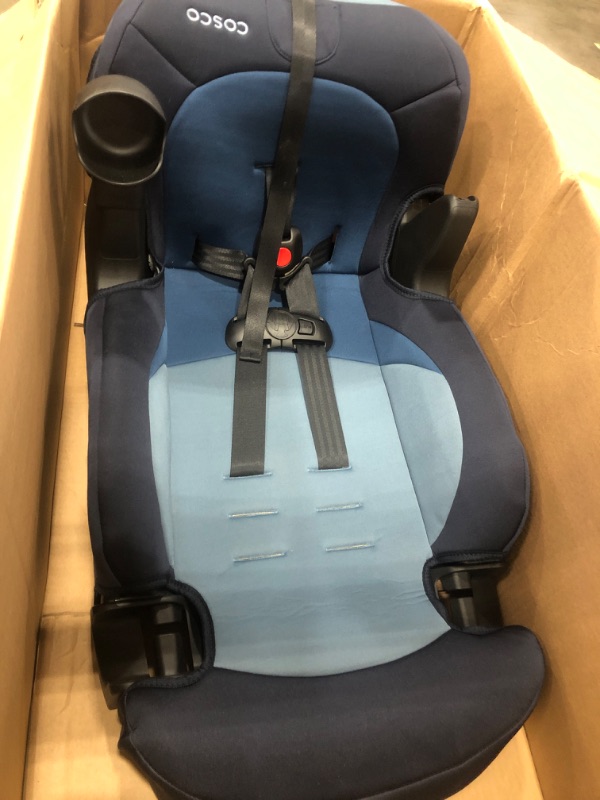 Photo 2 of (SCENT OF SWEAT) Cosco Finale Dx 2-In-1 Combination Booster Car Seat, Sport Blue, 1 Count (Pack of 1)
