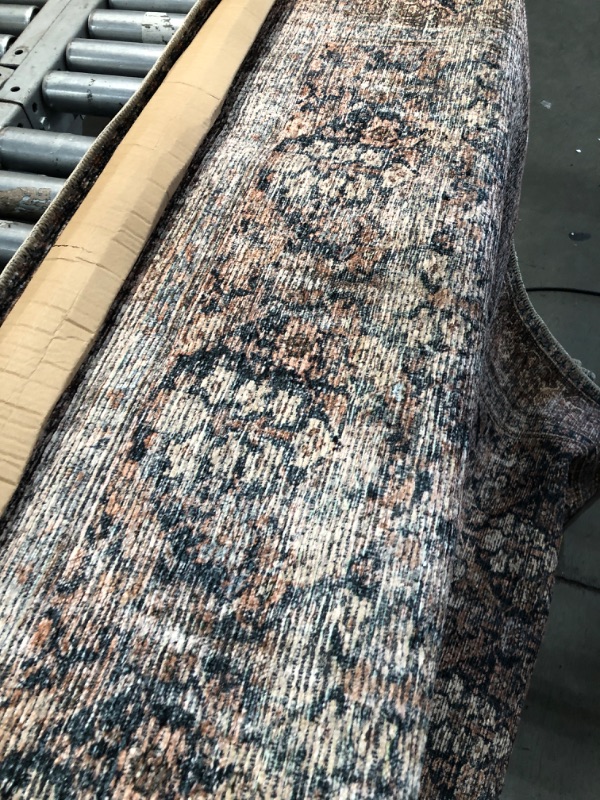 Photo 1 of 7-7"x12' blue/brown border