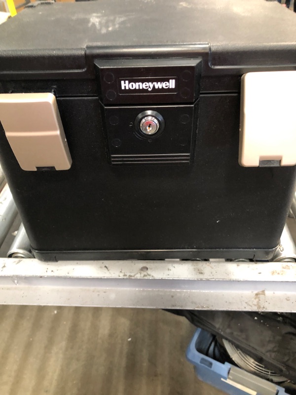 Photo 2 of 
Honeywell Safes & Door Locks 30 Minute Fire Safe Waterproof Filing Safe Box Chest (fits Letter and A4 Files), Medium, 1106