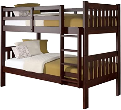Photo 1 of DONCO Kids Mission Bunk Mattress Ready, Twin/Twin, Dark Cappuccino
