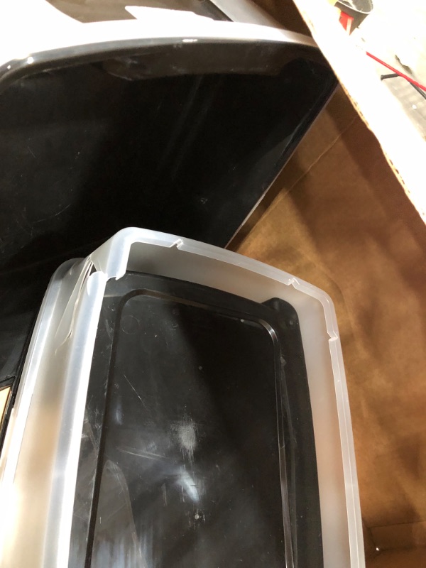 Photo 3 of 
SET OF TWO****IRIS USA Cat Litter Box, High Sided and Enclosed Kitty Litter Box with Scoop
Style:Open Top - Black