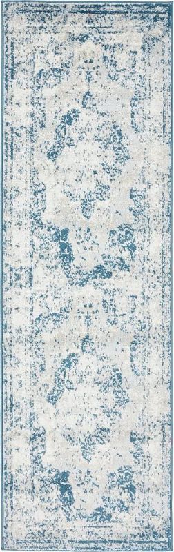 Photo 1 of 
Unique Loom Sofia Collection Traditional Vintage Blue Runner Rug (2' x 7')