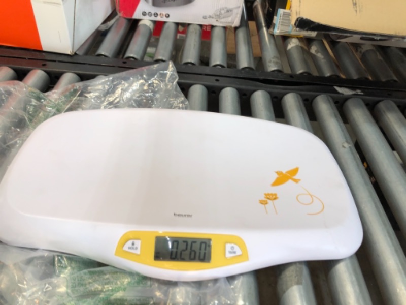 Photo 2 of Beurer BY80 Digital Baby Scale, Infant Scale for Weighing in Pounds, Ounces, or Kilograms up to 44 lbs, Newborn Baby Scale with Hold Function, Pet Scale for Cats and Dogs
