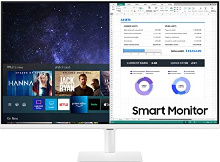 Photo 1 of Samsung 27-Inch Class Monitor M5 Series - FHD Smart Monitor and Streaming TV (LS27AM501NNXZA, 2021 Model)
