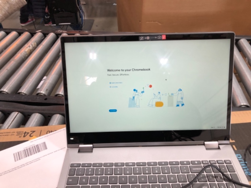 Photo 2 of Lenovo Chromebook C340-15 15.6" Full HD 2-in-1 Touchscreen Notebook Computer, Intel Core i3-8130U 2.2GHz, 4GB RAM, 32GB eMMC, Chrome OS, Mineral Gray