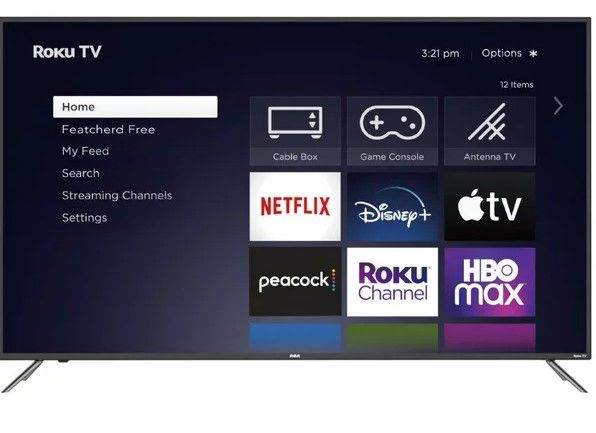 Photo 1 of RCA 32" Class HD 720P Roku Smart LED Television, RTR3260-W, Black
