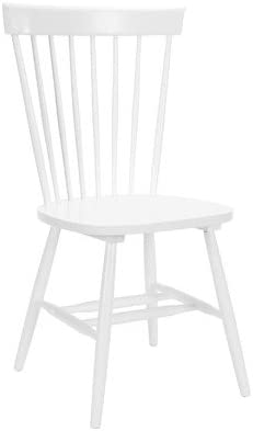 Photo 1 of 1 OF 2 MISSING HARDWARE- Safavieh American Homes Collection Parker Country Farmhouse White Spindle Side Chair (Set of 2)
