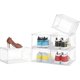 Photo 1 of 12 Pack Shoe Organizer Clear Boot Boxes Stackable Closet Organizers and Storage Containers Space Saving Plastic Storage Bins Drop Front Sneaker Box Display Cases for Collectibles Room O
