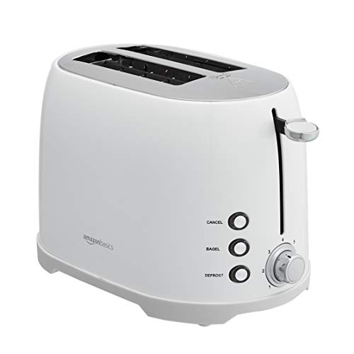 Photo 1 of Amazon Basics 2-Slot Toaster, White
