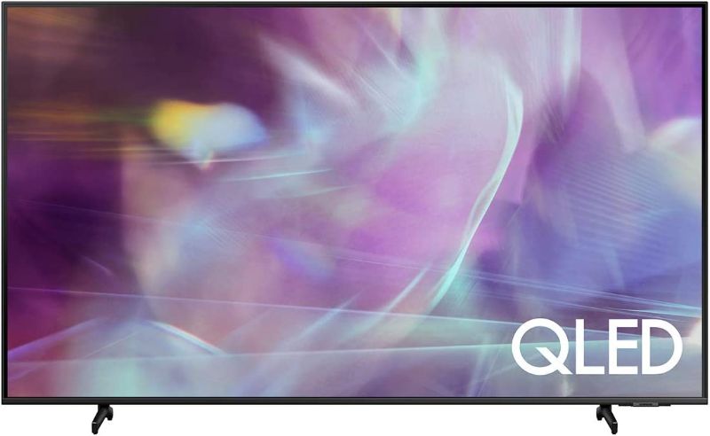 Photo 1 of SAMSUNG 60-Inch Class QLED Q60A Series - 4K UHD Dual LED Quantum HDR Smart TV with Alexa Built-in (QN60Q60AAFXZA, 2021 Model)
