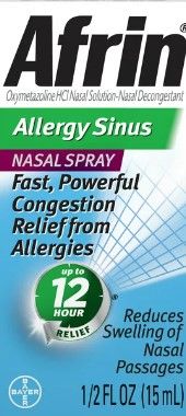 Photo 1 of Afrin Allergy Sinus Nasal Spray 0.5 Oz by Afrin
