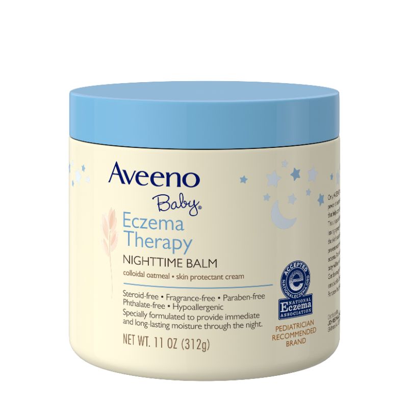 Photo 1 of Aveeno Baby Eczema Therapy Nighttime Balm, Colloidal Oatmeal Fragrance-Free - 11.0 Oz
