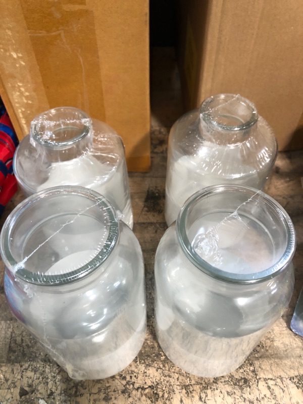 Photo 1 of 4 pack Tall and Wide Small and Large Mouth Dipped Vases 