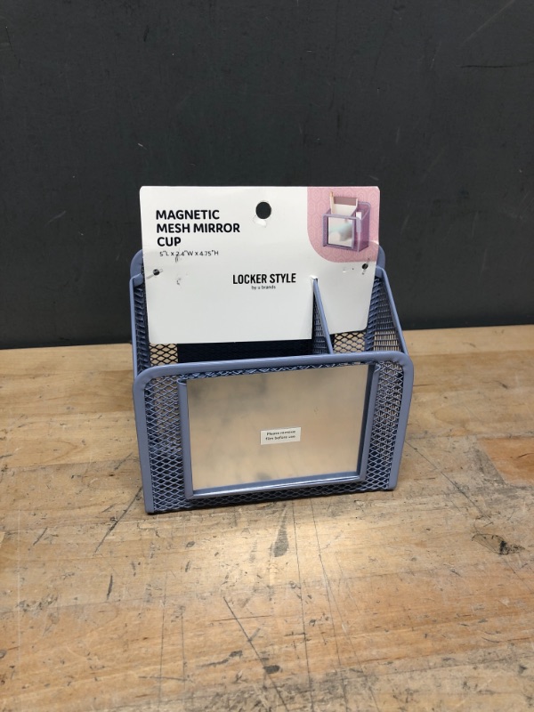 Photo 1 of Mesh Locker Cup with Mirror Moonmist - U Brands
