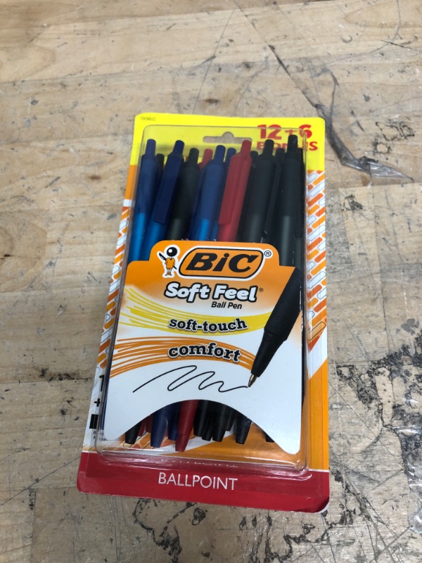 Photo 2 of BIC Retractable Ballpoint Pens, 1.0mm, 18ct - Multiple Colors Ink