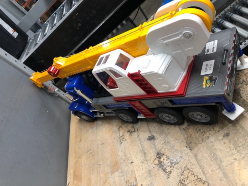 Photo 4 of DRIVEN – Large Toy Truck with Movable Parts – Jumbo Crane Truck *Just Missing Yellow Box Pc*
