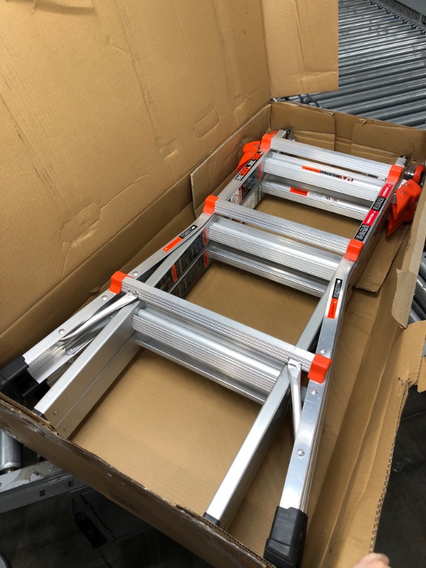 Photo 2 of Little Giant Ladders, Velocity, M13, 13 Ft, Multi-Position Ladder, Aluminum, Type 1A, 300 lbs Weight Rating, (15413-001) 13 Ft. Without Levelers No Accessory