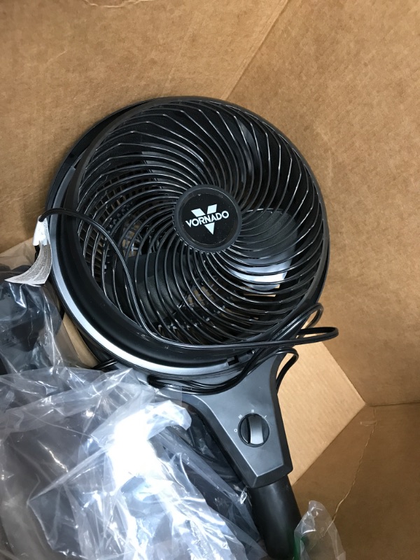 Photo 2 of Vornado 602 Whole Room Air Circulator Pedestal Fan with 3 Speeds, Adjustable Height, Personal, Black 602 - Medium Pedestal Fan