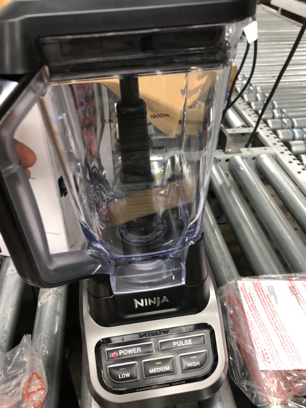Photo 2 of Ninja BL610 Professional 72 Oz Countertop Blender with 1000-Watt Base and Total Crushing Technology for Smoothies, Ice and Frozen Fruit, Black, 9.5 in L x 7.5 in W x 17 in H with 25 Chef-inspired Recipes