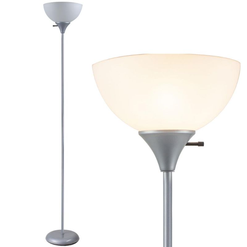 Photo 1 of 3002768 71 in. Floor Lamp, Silver
