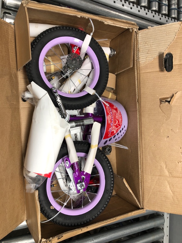 Photo 2 of Schwinn Elm Girls Bike for Toddlers and Kids, 12-Inch Wheels, Purple
