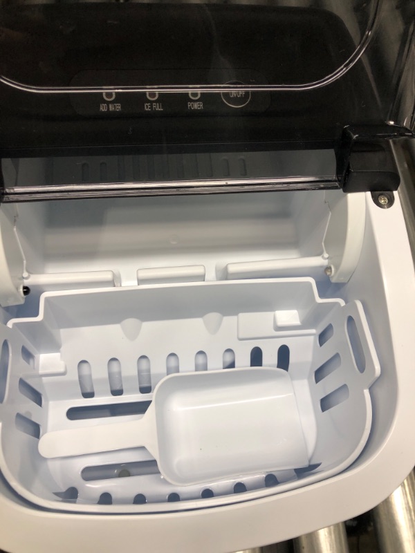 Photo 5 of *TESTED*COWSAR Ice Makers Countertop, Portable Ice Maker Machine with Self-Cleaning, 26.5lbs/24Hrs, 6 Mins/9 Pcs Bullet Ice, Ice Scoop and Basket, Handheld Ice Maker for Kitchen/Home/Office/Party Countertop Ice Maker 26.5LBS / 24H 1
