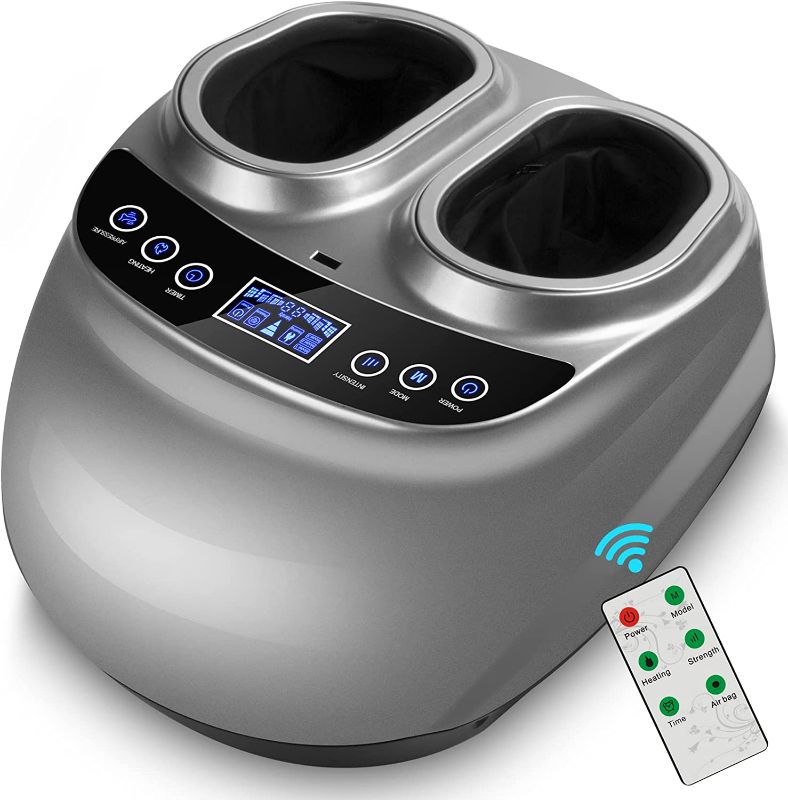 Photo 1 of Tenpeek Foot Massager, Shiatsu Feet Machine with Heat, Built-in Infrared Heat Function and Electric Deep Kneading
