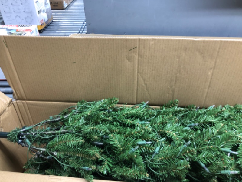 Photo 2 of ***Lights do not work*** National Tree Company Pre-Lit Artificial Full Christmas Tree, Green, Dunhill Fir, Dual Color LED Lights, Includes PowerConnect and Stand, 6.5 Feet
