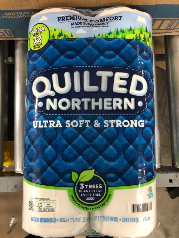 Photo 1 of Quilted Northern Ultra Soft & Strong Toilet Paper, 18 Mega Rolls (PACK OF 4)