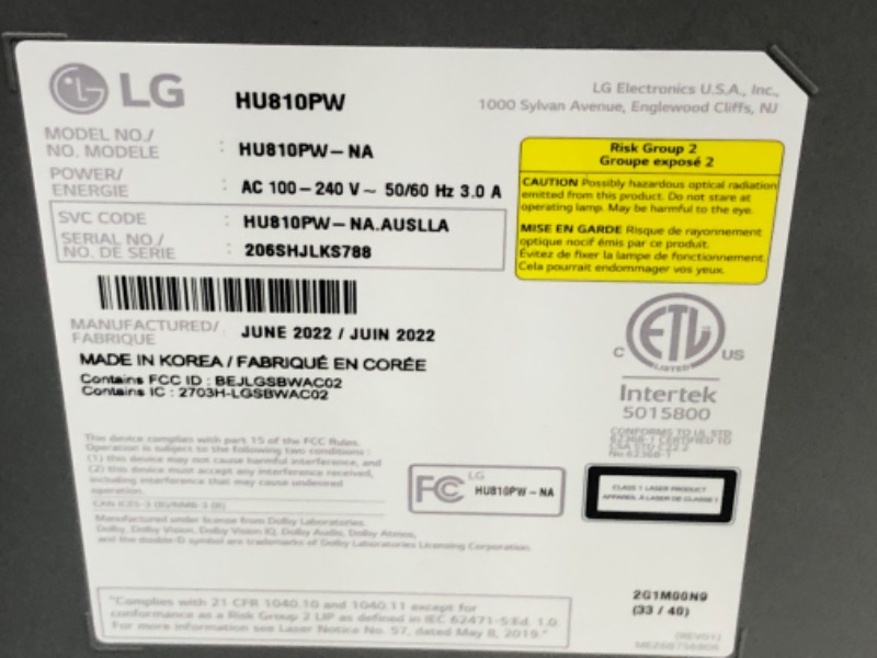 Photo 14 of *tested* LG HU810PW 4K UHD (3840 x 2160) 