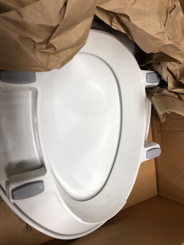Photo 3 of Bemis 7YE85320TSS 000 New Larger Size Clean Shield 3" Raised Toilet Seat, Elongated, White