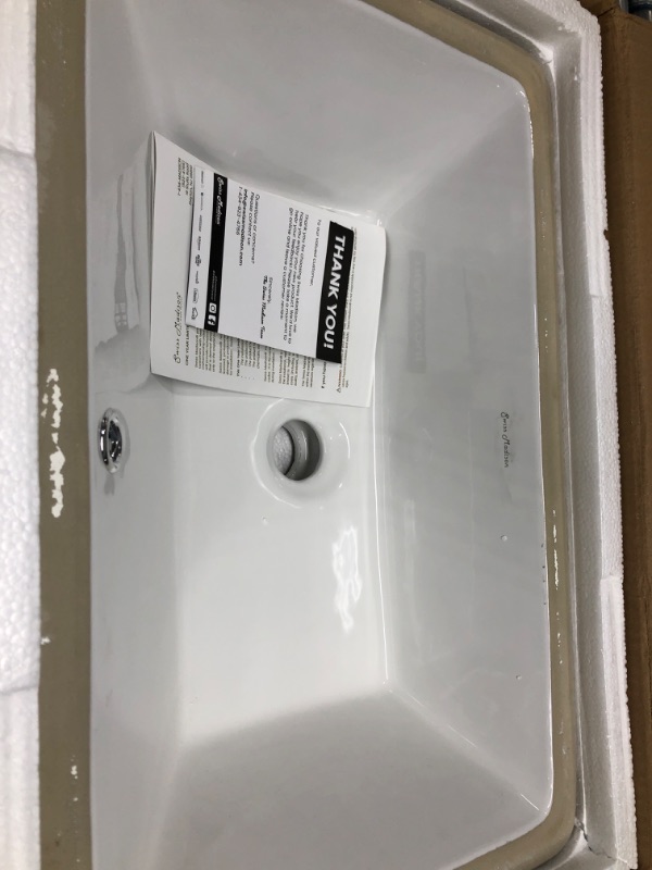 Photo 2 of Swiss Madison Well Made Forever SM-UM625 Voltaire Undermount Sink, Glossy White