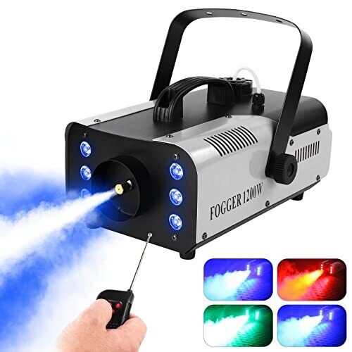 Photo 1 of TESTED-Fog Machine 1200w Smoke Machine With Wireless Remote Control And 6 Colorful Led
