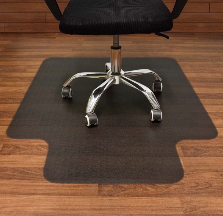 Photo 1 of AiBOB Office Chair Mat for Hardwood Floors, 36 X 48 in, Heavy Duty Floor Mats for Computer Desk, Easy Glide for Chairs, Flat Without Curling