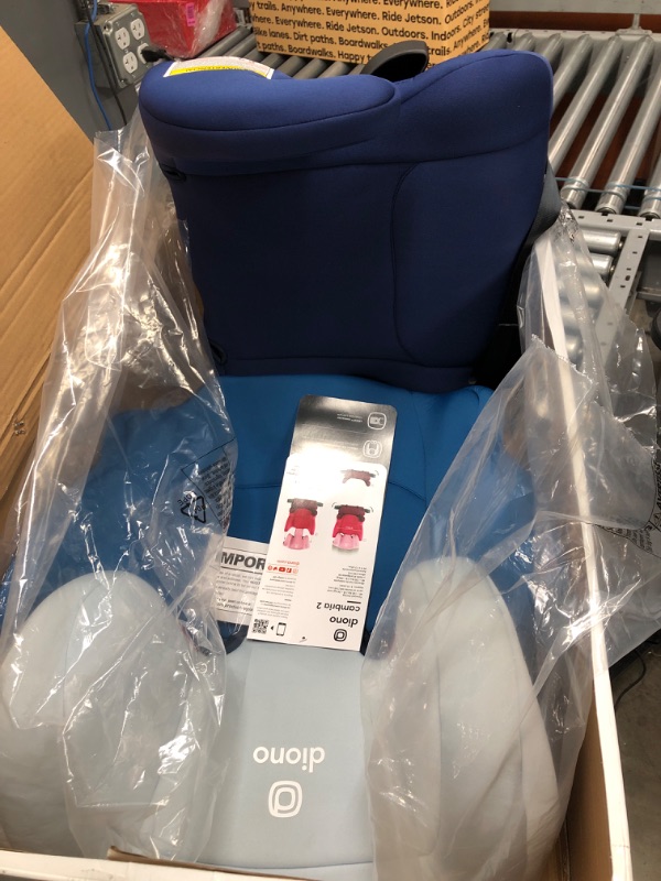 Photo 1 of Diono Cambria 2 XL, Dual Latch Connectors, 2-in-1 Belt Positioning Booster Seat, High-Back to Backless Booster with Space and Room to Grow, 8 Years 1 Booster Seat, Blue 2020 Blue