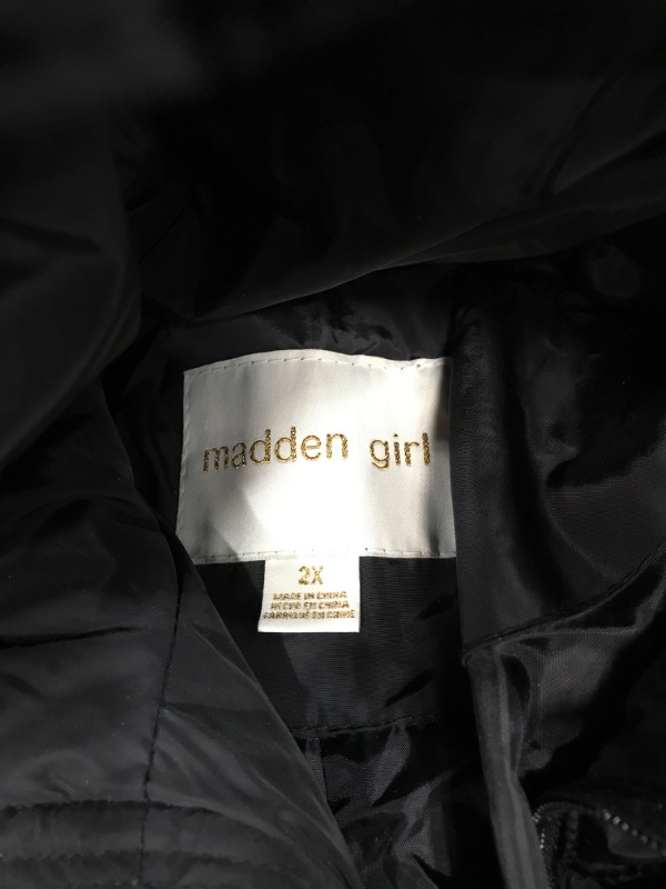 Photo 3 of Madden Girl Women's Long Maxi Puffer Black 2X