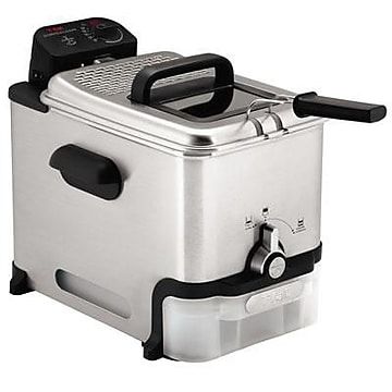 Photo 1 of T-Fal FR800050 Ultimate EZ Clean Pro Stainless Steel Immersion Deep Fryer - Silver
