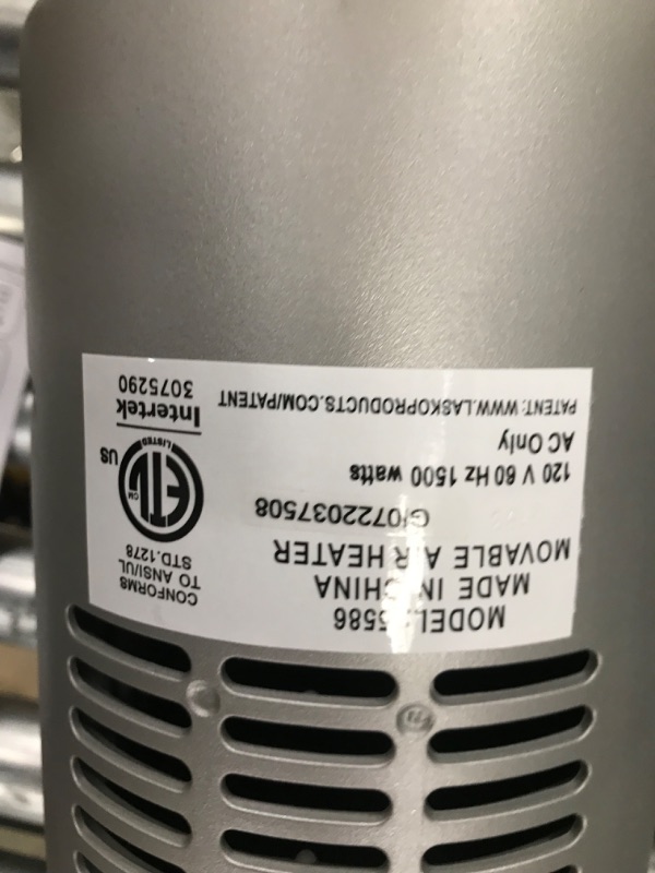 Photo 1 of Lasko 1500W Digital Ceramic Tower Space Heater with Remote 5586 Black

