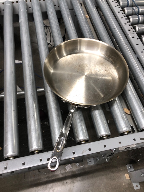 Photo 2 of AmazonCommercial Tri-Ply Stainless Steel Fry Pan, 12 Inch
