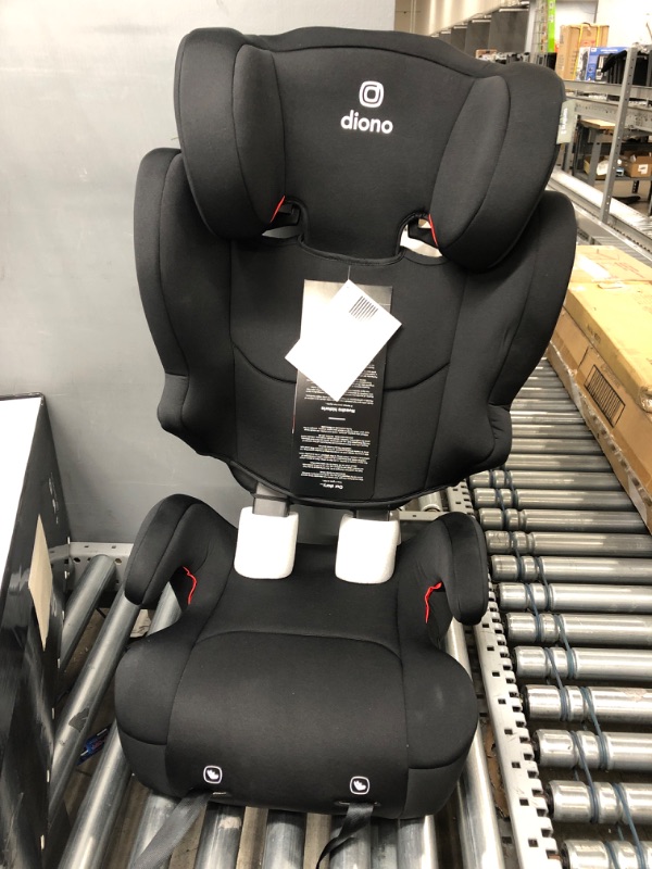 Photo 2 of Diono Cambria 2 XL 2022, Dual Latch Connectors, 2-in-1 Belt Positioning Booster Seat, High-Back to Backless Booster with Space and Room to Grow, 8 Years 1 Booster Seat, Black NEW! Black