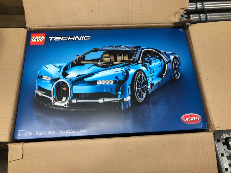 Photo 1 of LEGO Technic Bugatti Chiron 42083 Race Car Building Kit and Engineering Toy, Adult Collectible Sports Car with Scale Model Engine (3599 Pieces)
