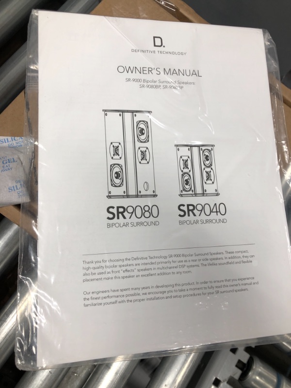 Photo 5 of Definitive Technology SR-9040 10” Bipolar Surround Speaker | High Performance | Premium Sound Quality | Wall or Table Placement Options | Single, Black